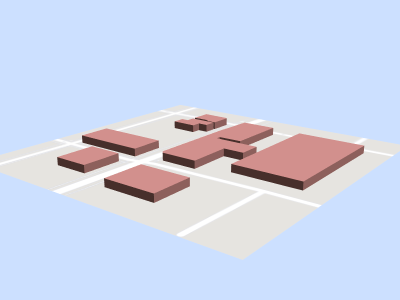 Scale architectural model of America's Escape Game Gainesville