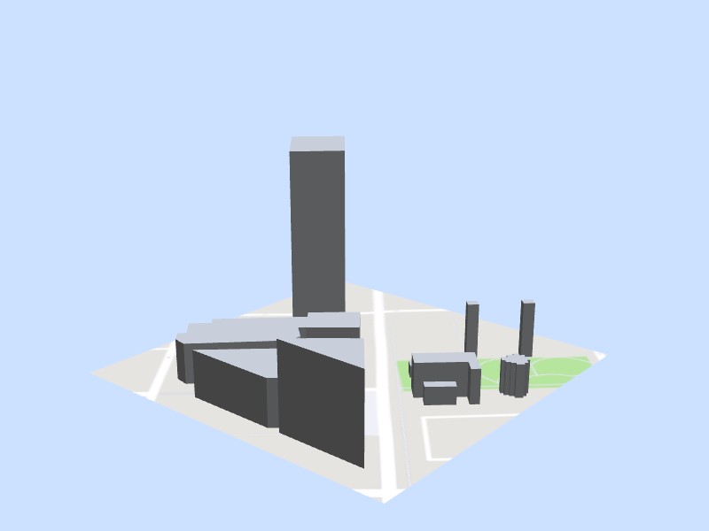 Scale architectural model of Bechtler Museum of Modern Art