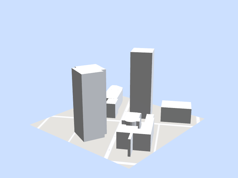 Scale architectural model of Birmingham