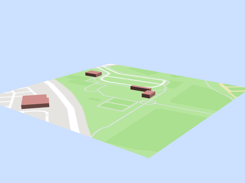 Scale architectural model of California Oaks Sports Park