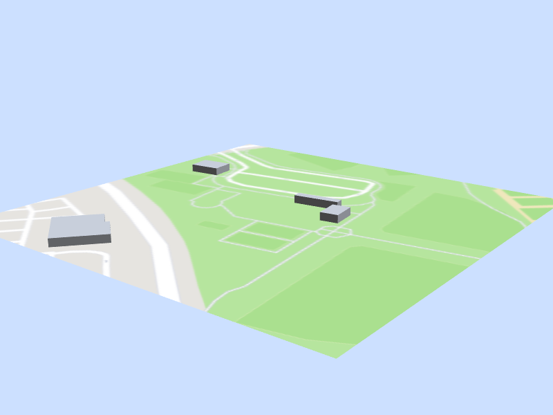 Scale architectural model of California Oaks Sports Park