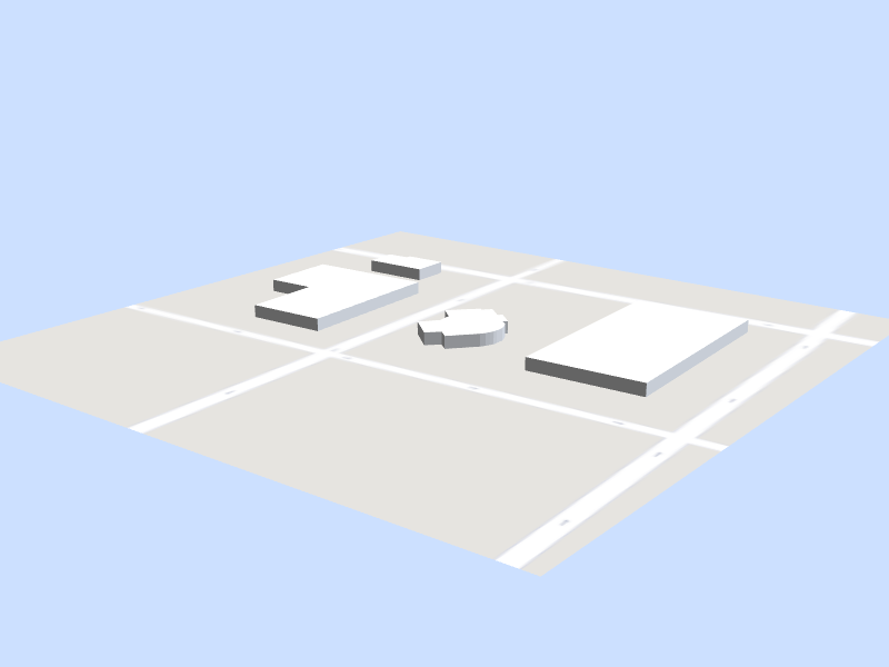 Scale architectural model of Civil Rights Memorial Center