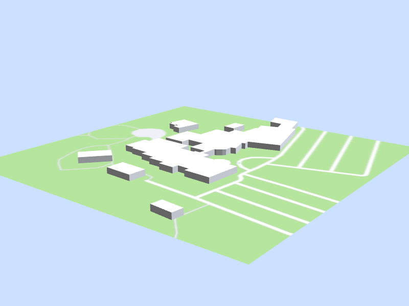Scale architectural model of Greensboro Science Center