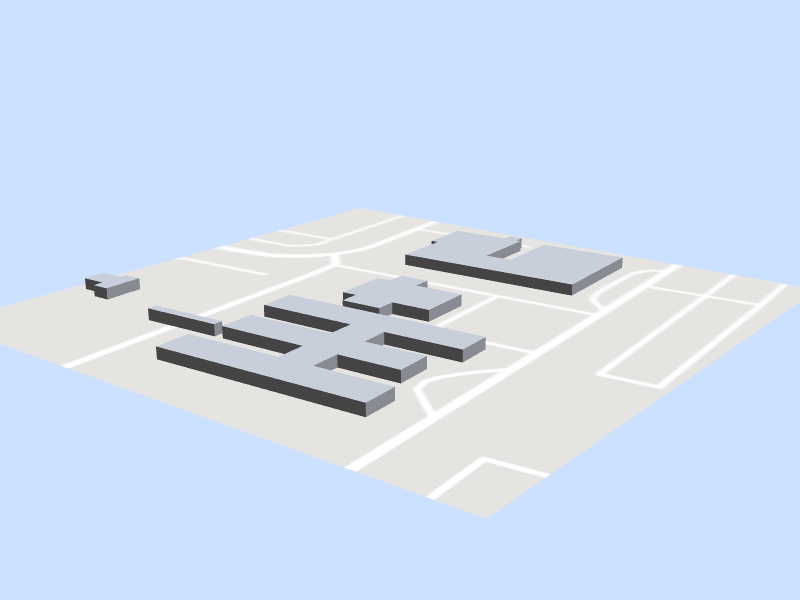 Scale architectural model of Norfolk Naval Station, VA