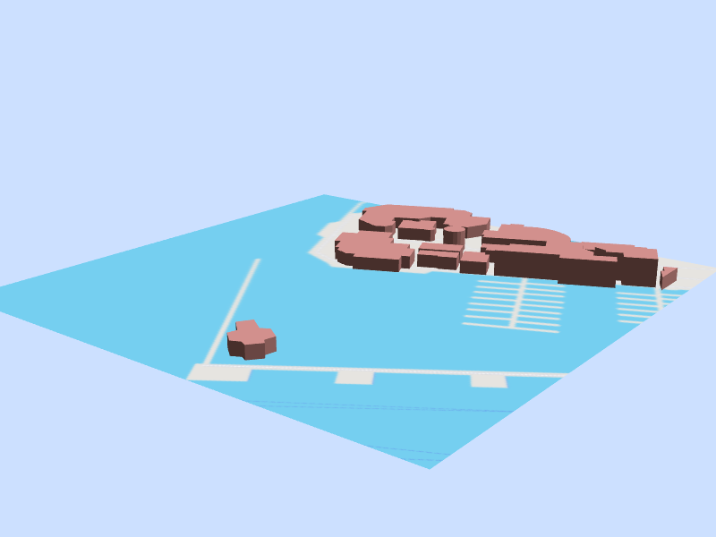 Scale architectural model of Pier 39 Sea Lions