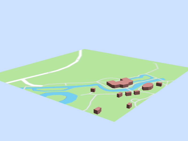 Scale architectural model of Pueblo Zoo