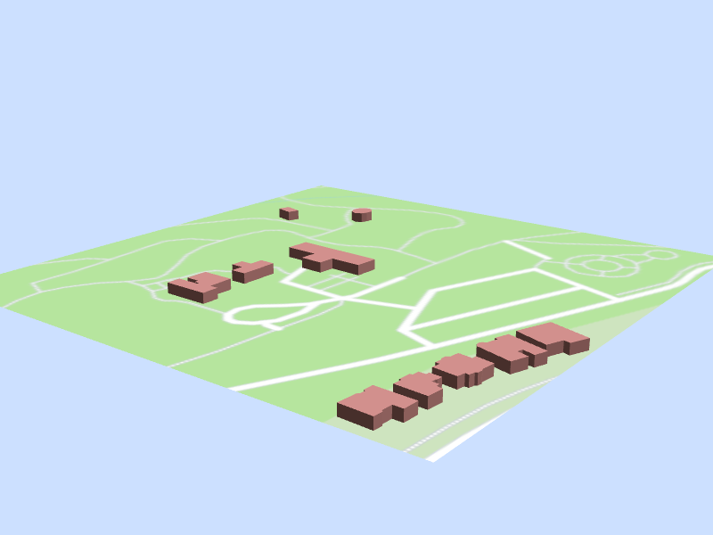 Scale architectural model of Rancho San Rafael Regional Park
