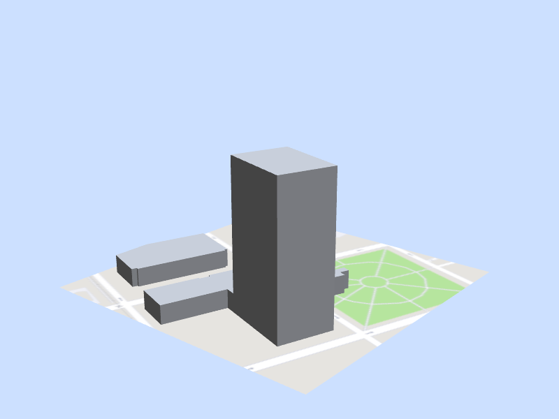 Scale architectural model of Sacramento