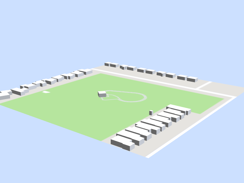 Scale architectural model of Stiern Park