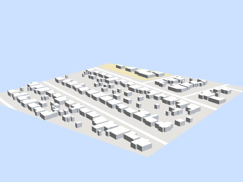 Scale architectural model of Sunnyvale