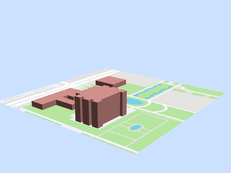 Scale architectural model of Temple Square