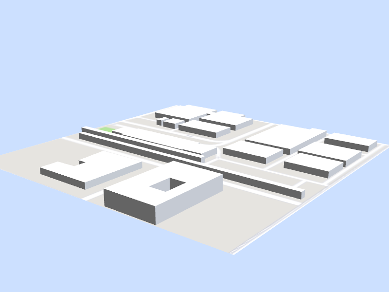 Scale architectural model of Visitors Center
